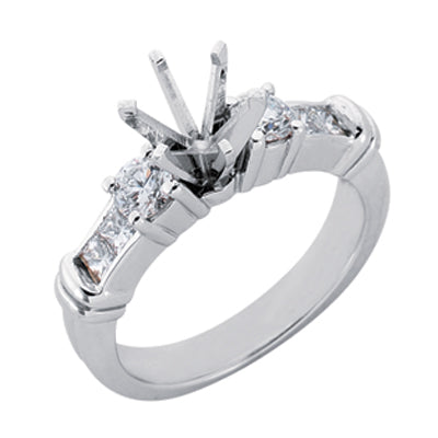 White Gold Engagement Ring - EN6870WG