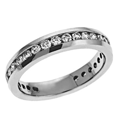 White Gold Diamond Band - EN6872-BWG