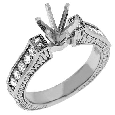 White Gold Engagement Ring - EN6873WG