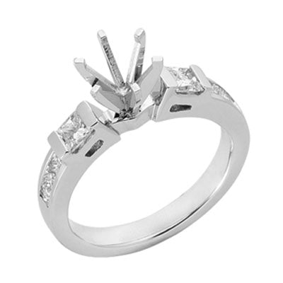 Platinum Engagement Ring - EN6874-PL