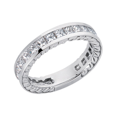 White Gold Matching Band - EN6876-BWG