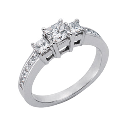 White Gold Engagement Ring - EN6877WG