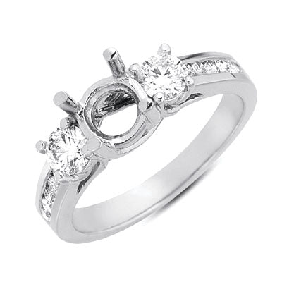 White Gold Engagement Ring - EN6880SEWG