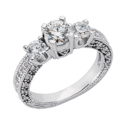 Three Stone Ring - EN6882WG