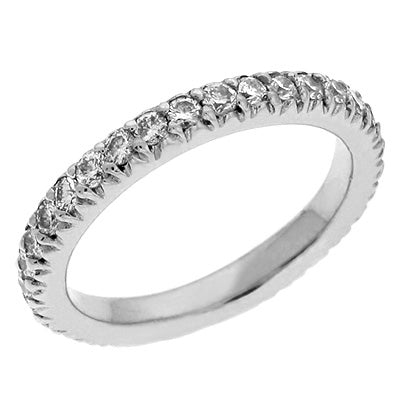 White Gold Diamond Band - EN6887-BWG