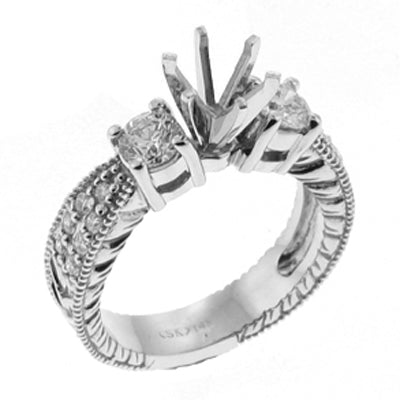 White Gold Engagement Ring - EN6895WG