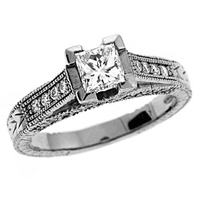 White Gold Engagement Ring - EN6898WG