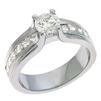 White Gold Engagement Ring - EN6900SEWG