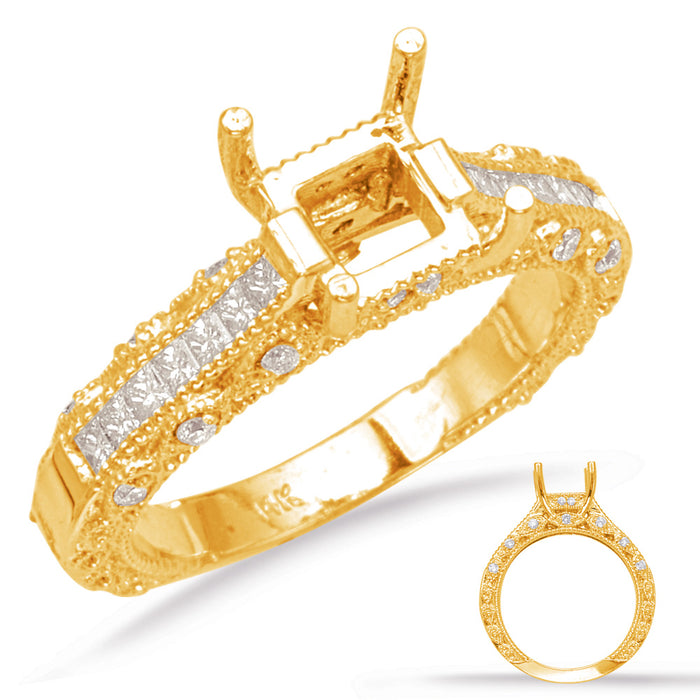 Yellow Gold Engagement Ring - EN6907SEYG