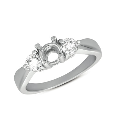 White Gold Engagement Ring - EN6911SEWG