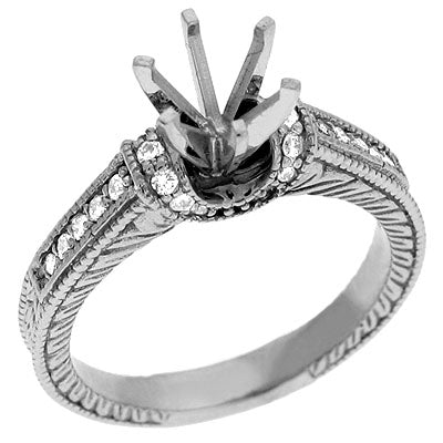 White Gold Engagement Ring - EN6914WG