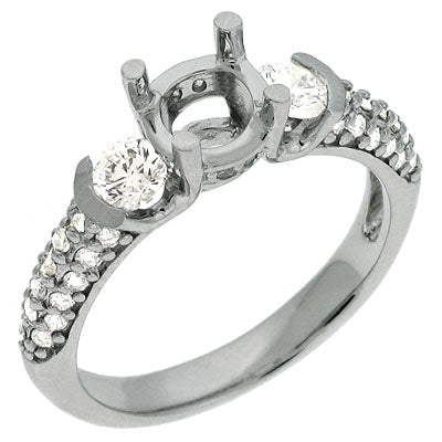 White Gold Engagement Ring - EN6915WG