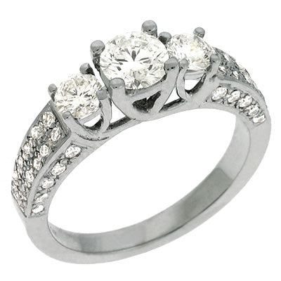 White Gold Engagement Ring - EN6921WG