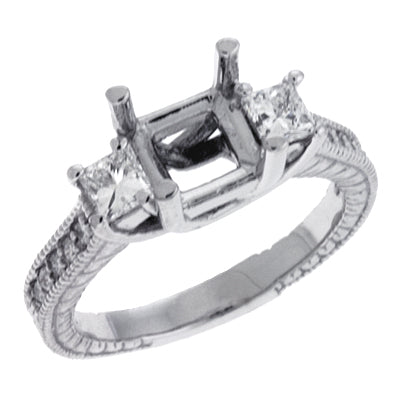 White Gold Engagement Ring - EN6927WG