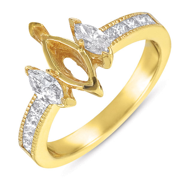 Yellow Gold Engagement Ring - EN6934-9X4.5MYG