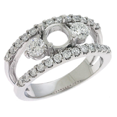 White Gold Engagement Ring - EN6936SEWG