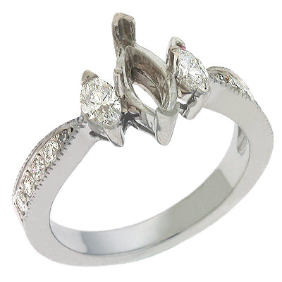 White Gold Bridal Ring - EN6937WG