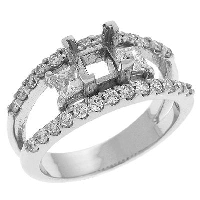 White Gold Engagement Ring - EN6938WG