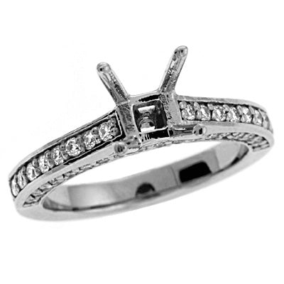 White Gold Engagement Ring - EN6942WG