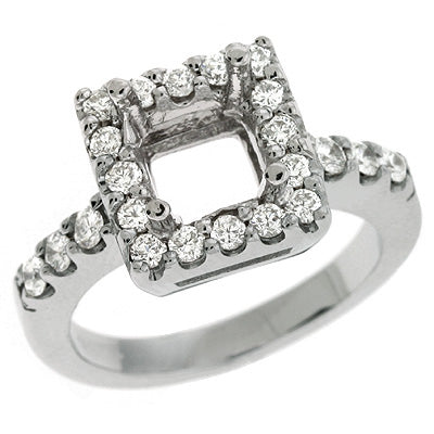 White Gold Engagement Ring - EN6977WG