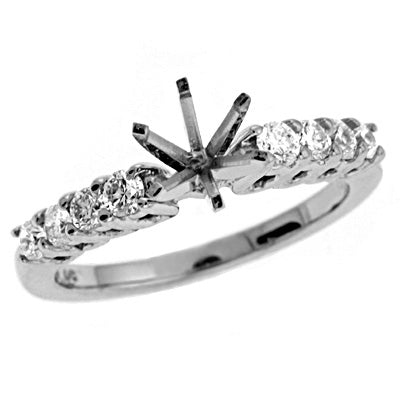 White Gold Engagement Ring - EN6987WG