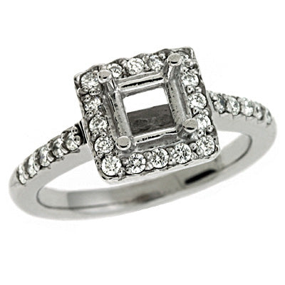 White Gold Engagement Ring - EN6990-5.0MWG