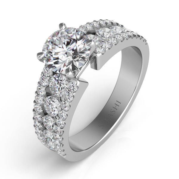 Platinum Engagement Ring - EN7008-PL