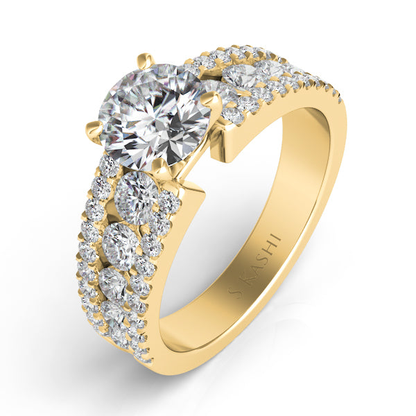 Yellow Gold Engagement Ring - EN7008YG