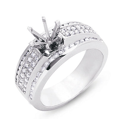 White Gold Engagement Ring - EN7013WG