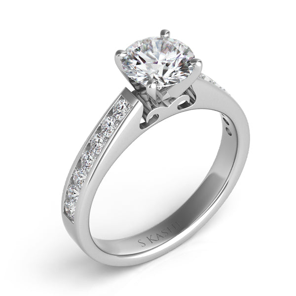 White Gold Engagement Ring - EN7016WG