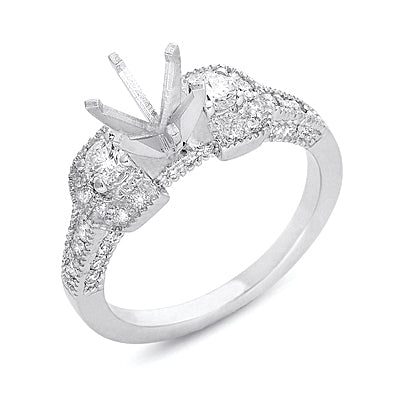 White Gold Engagement Ring - EN7018WG