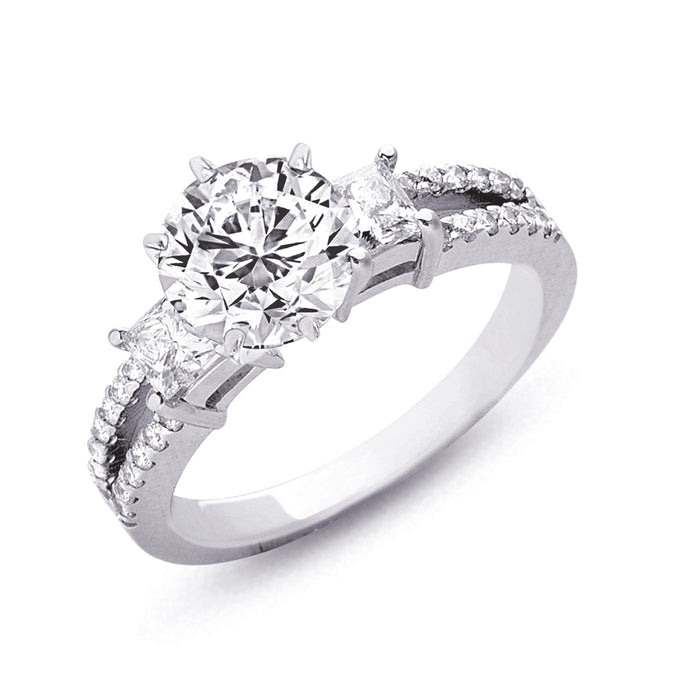 White Gold Engagement Ring - EN7024WG