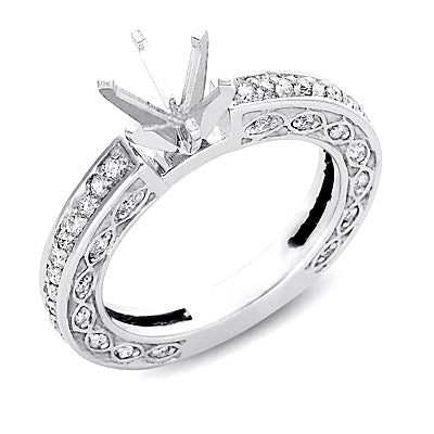 Platinum Engagement Ring - EN7026-PL