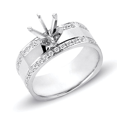 White Gold Engagement Ring - EN7027SEWG