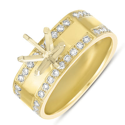 Yellow Gold Engagement Ring - EN7027SEYG
