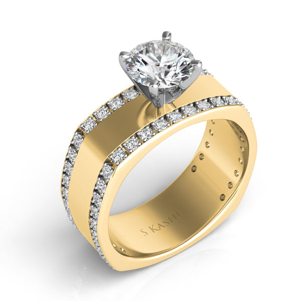 Yellow Gold Engagement Ring - EN7028SEYG