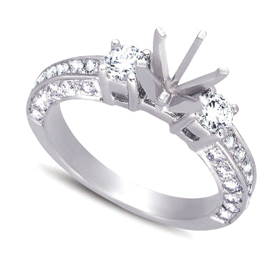 White Gold Engagement Ring - EN7035WG