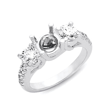 White Gold Engagement Ring - EN7037WG