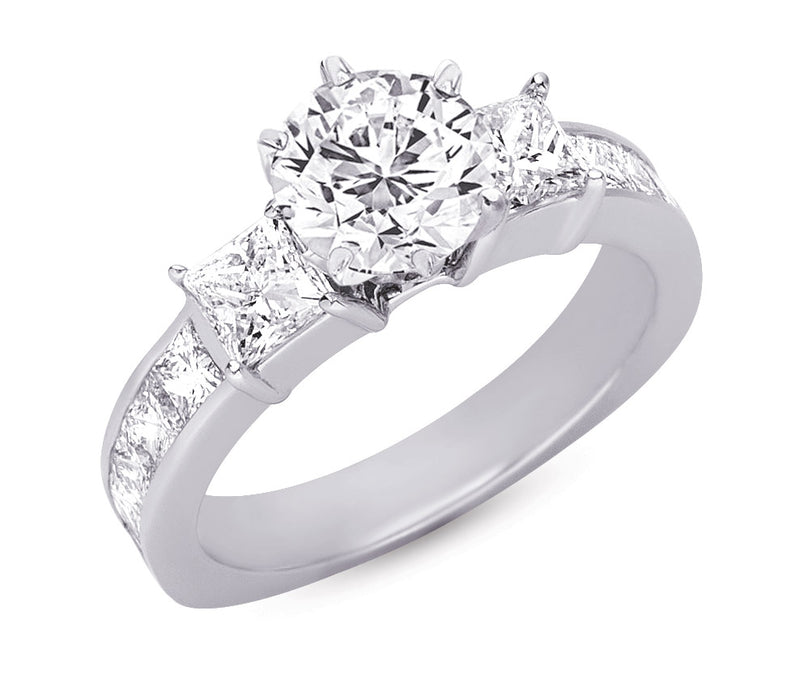 White Gold Engagement Ring - EN7038WG