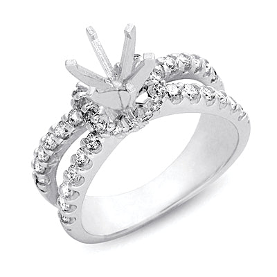 White Gold Engagement Ring - EN7039WG