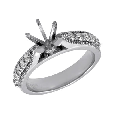 White Gold Engagement Ring - EN7047WG