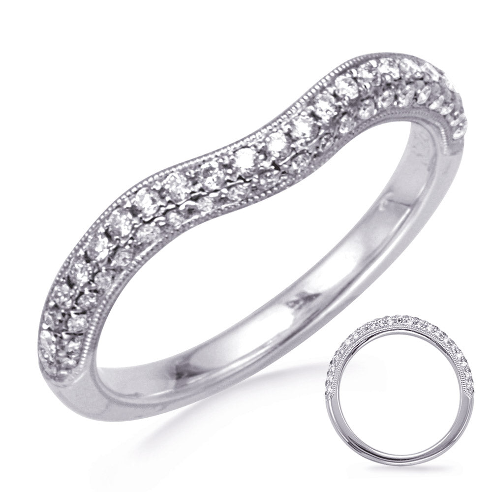 White Gold Matching Band - EN7052-BWG