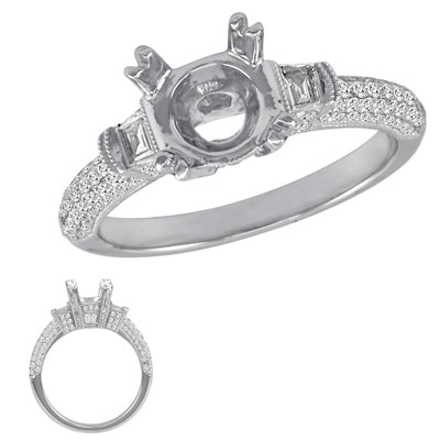 White Gold Engagement Ring - EN7052WG