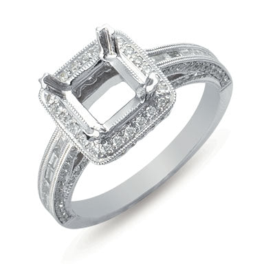 White Gold Engagement Ring - EN7054WG