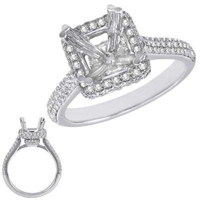 White Gold Engagement Ring - EN7056WG