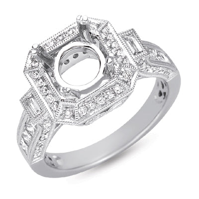 Platinum Engagement Ring - EN7057-PL