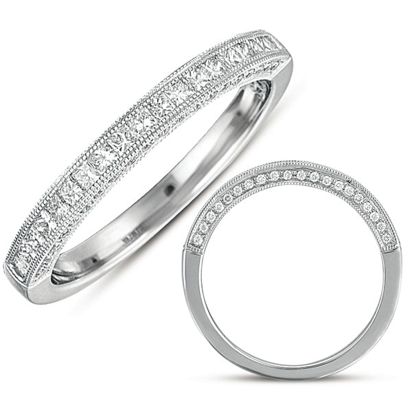 White Gold Matching Band For En7058 - EN7058-BWG