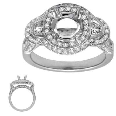 Platinum Engagement Ring - EN7058-PL