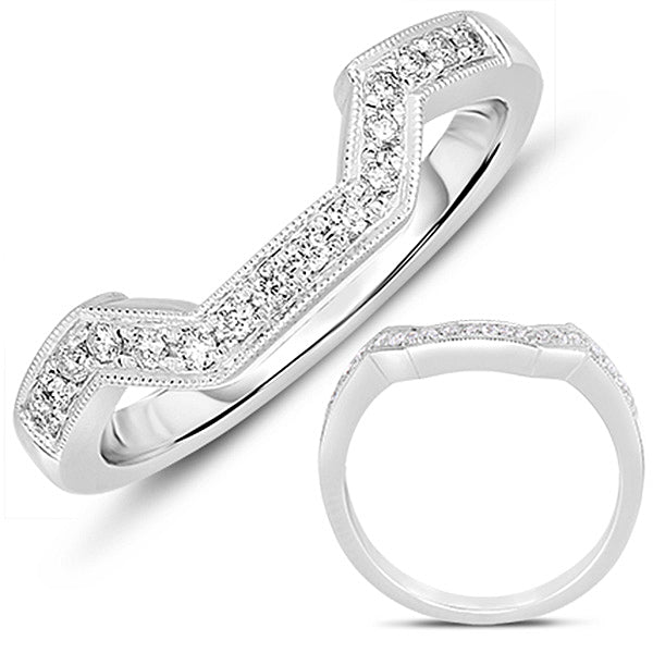 White Gold Matching Band - EN7059-BWG