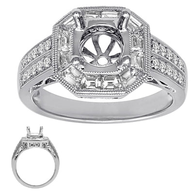 White Gold Engagement Ring - EN7059WG